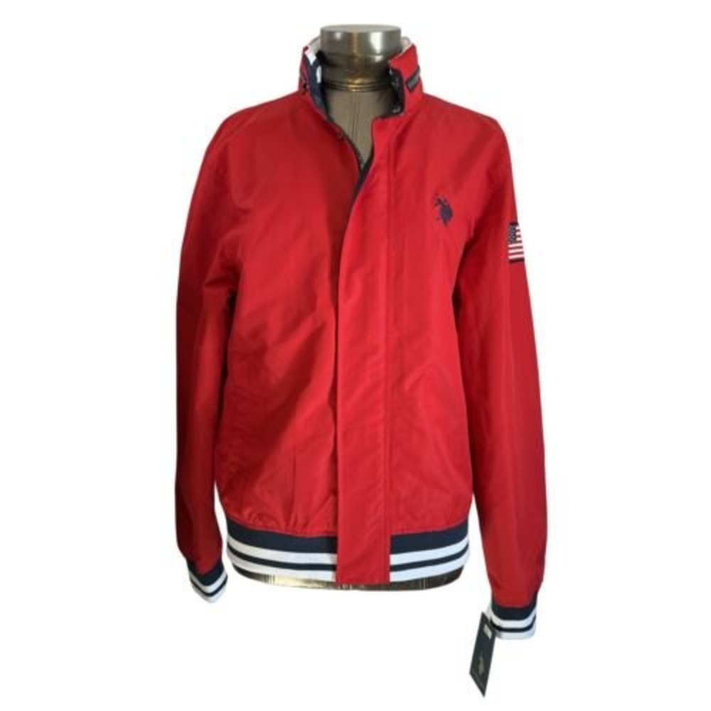 NEW U.S. Polo Assn Red Jacket 109441R1 Small READ